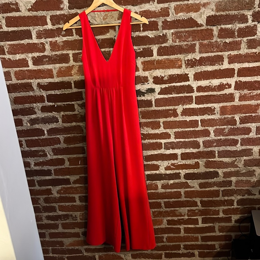 Red jumpsuit